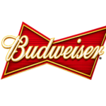 Logo de Budweiser sobre fondo negro